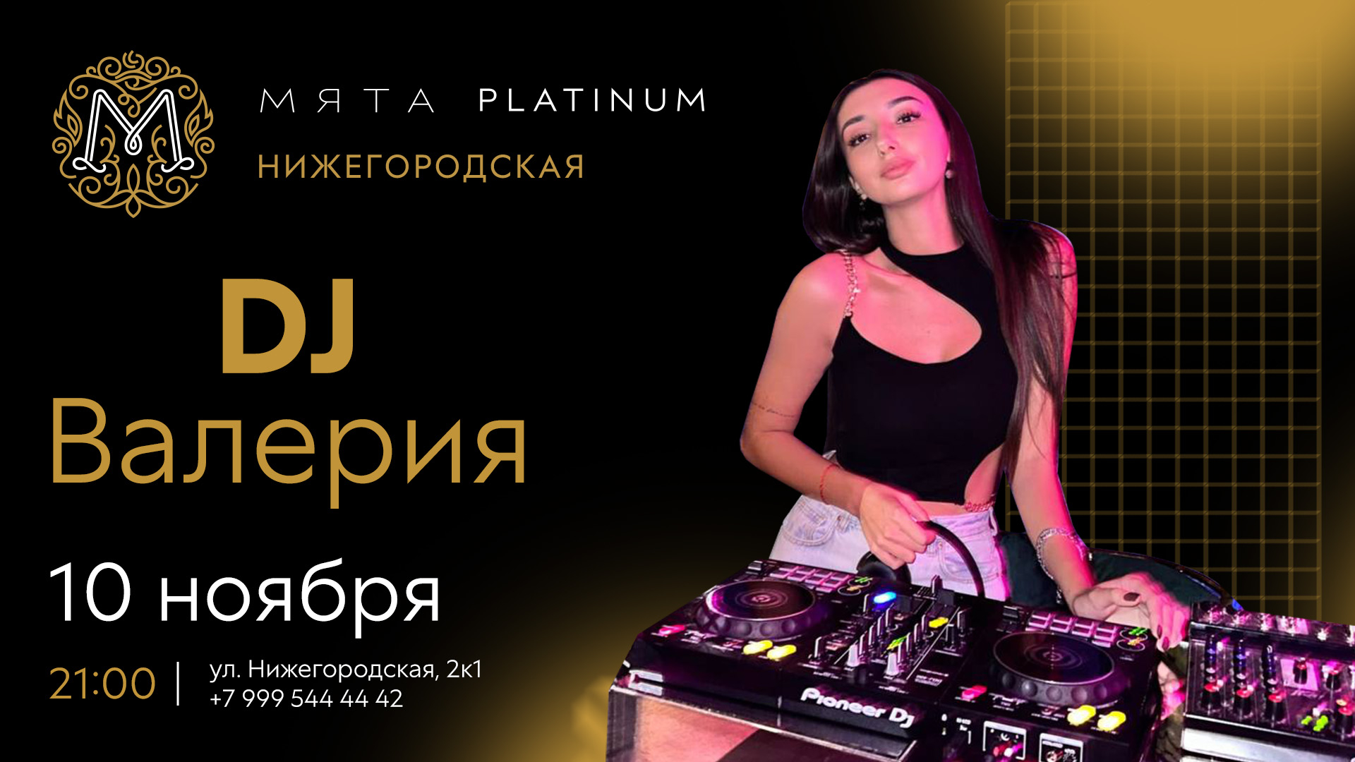 DJ Валерия в Мята Platinum Нижегородская