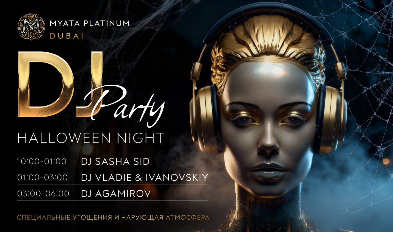 Halloween Night в Myata Platinum Dubai: план на пятницу, ведь никогда не поздно улететь