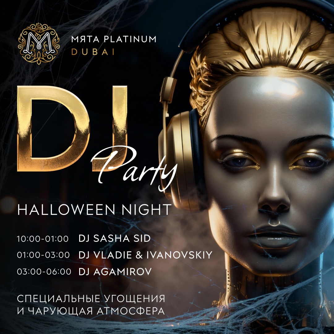 Halloween Night в Myata Platinum Dubai: план на пятницу, ведь никогда не поздно улететь
